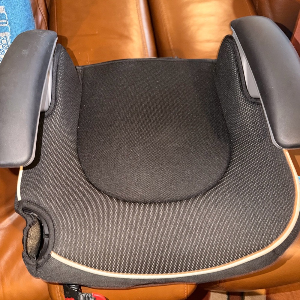 Black Booster Seat with Armrests